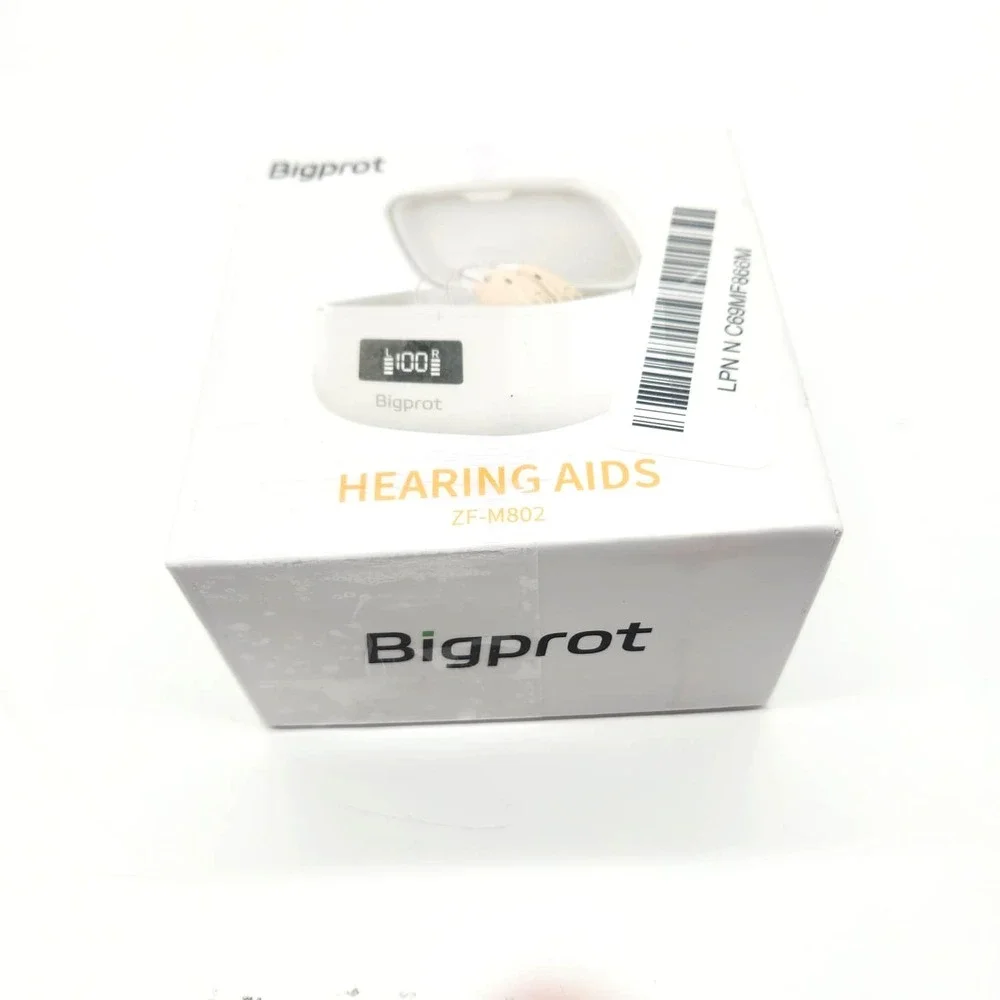 Bigprot Rechargeable Digital Hearing Aids Noise Cancelling BTE Pair White - Picture 7 of 14